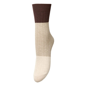Becksöndergaard - Socken Bam Color Block | Beige