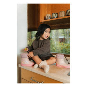 bisgaard - Botas de lluvia barefoot con unicornio | Rosa