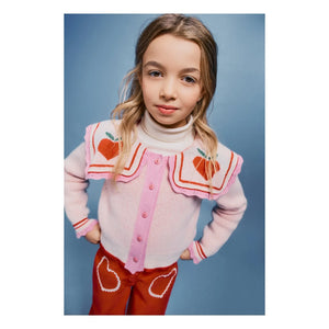 Bebe Organic - Yün Elma Hırka | Soluk Pembe