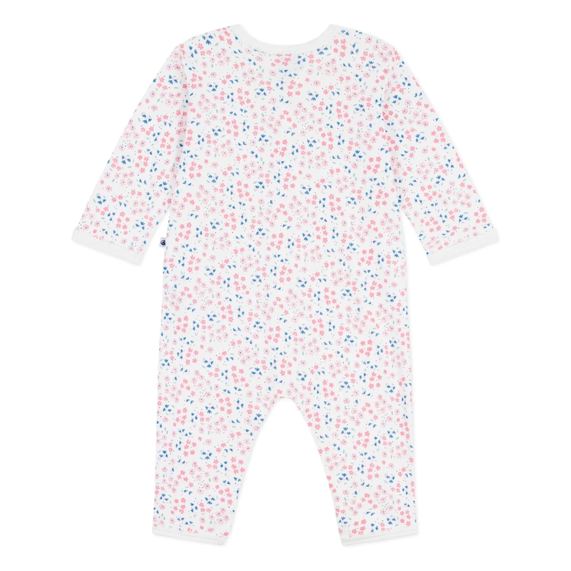 Petit Bateau - Dors Bien Fleuri pijama | Beyaz