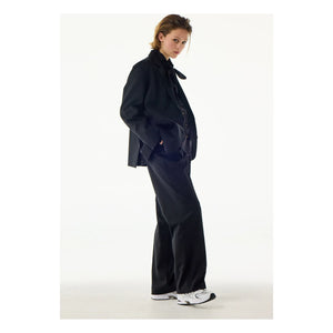BELLEPIECE - Pantalón sastre Wilson de lana virgen | Negro