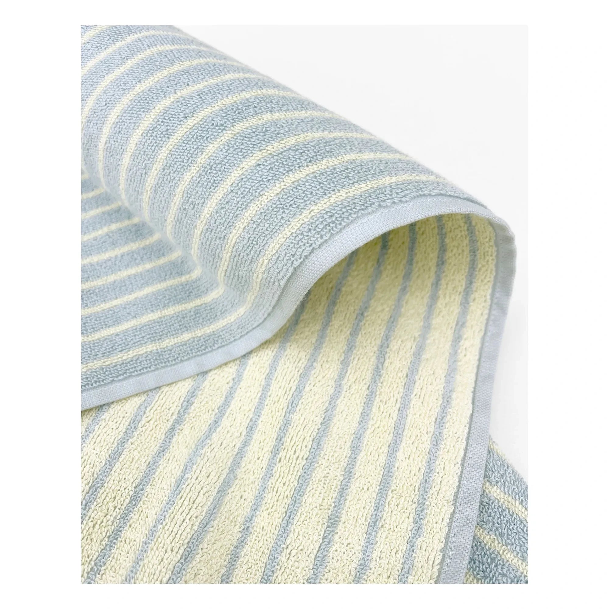 Maison Deux - Striped bath towel | Blue