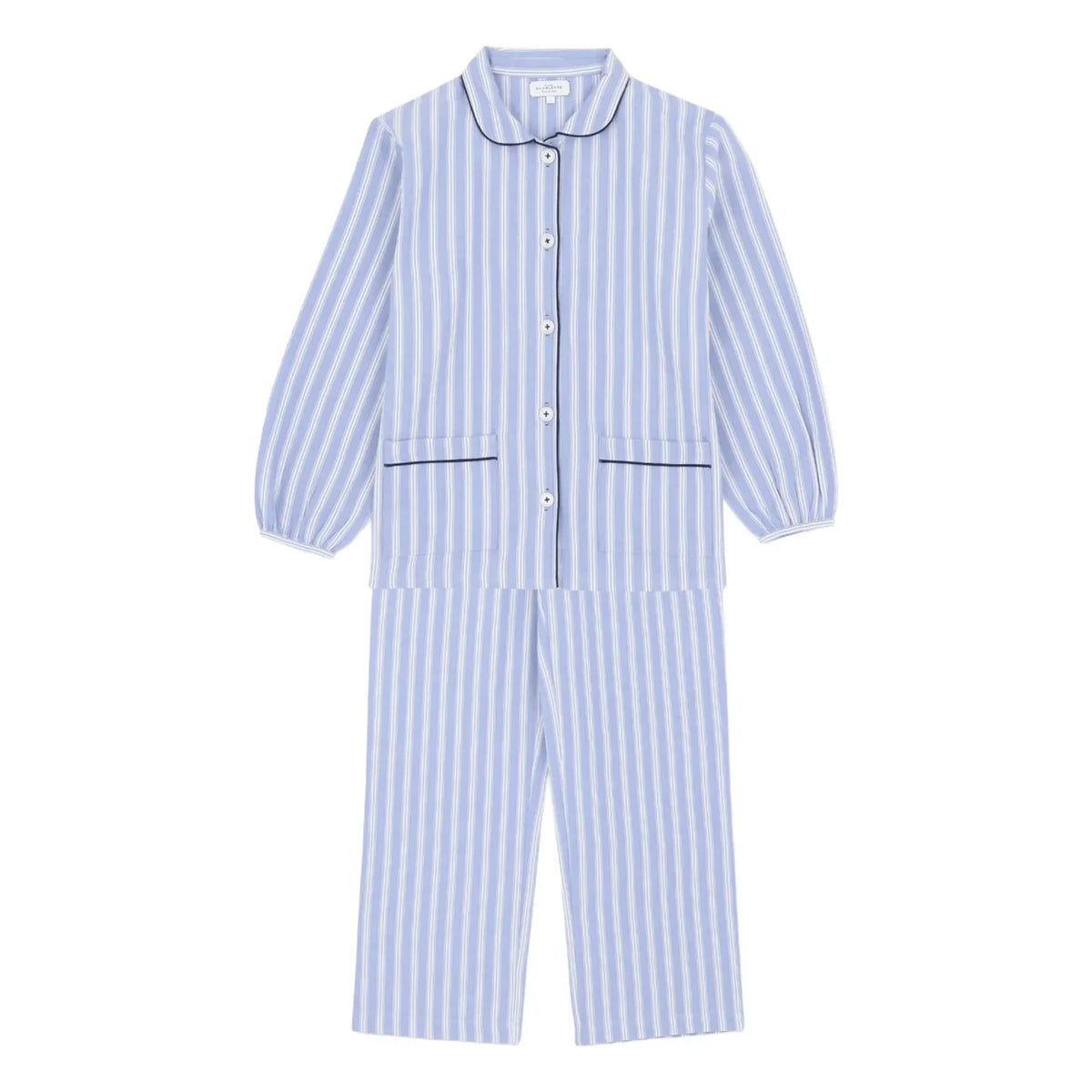 Scarlette Ateliers - Claudine Jasper Çizgili Pijama | Mavi