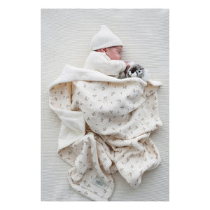 Babyshower - Manta de temporada Roseberry | Crudo