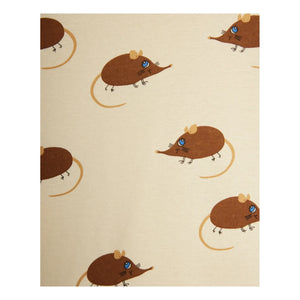 Mini Rodini - Organic cotton Mouse T-shirt | Beige