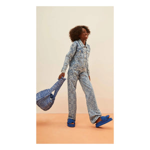 Fábula - Chaqueta Vaquera Floral | Azul Claro