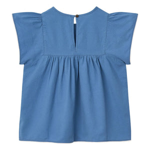 Copenhagen Colors - Bluse mit Troddeln Bio-Baumwolle | Blau