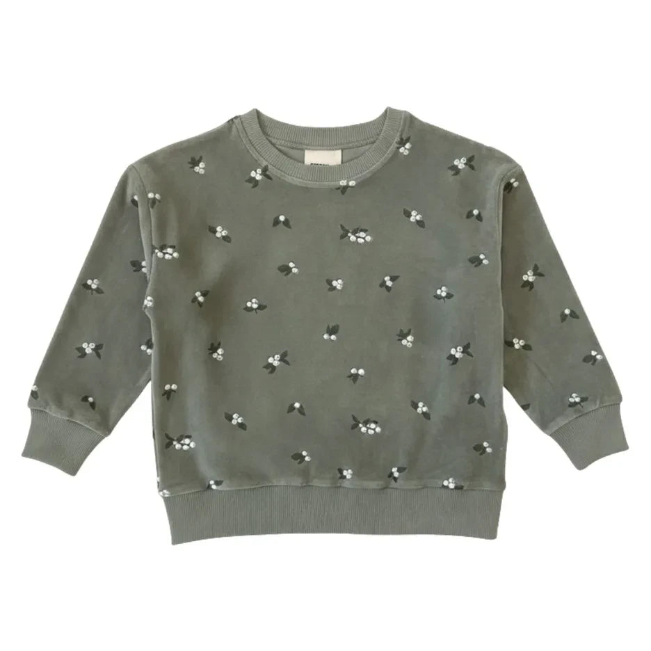 Studio Bohème - Bart Gui Bio-Baumwoll-Velours-Sweatshirt | Khaki