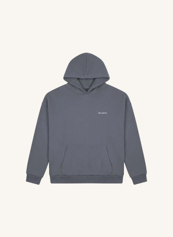 Cos I Said So - Same Kid Organik Pamuklu Kapüşonlu Sweatshirt | Gri