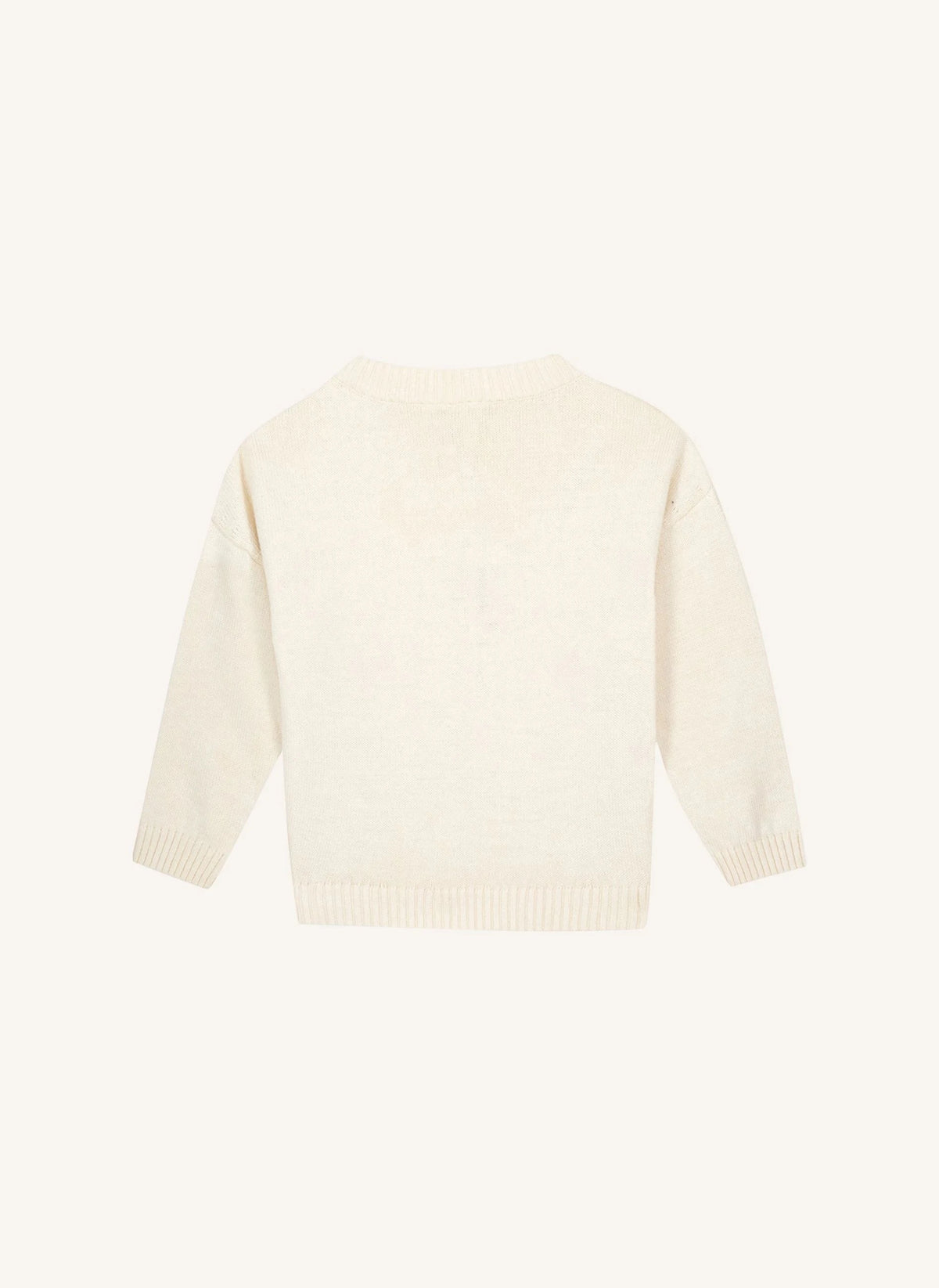 Bonton - Pullover mit liebevollen Herzchen | Ecru
