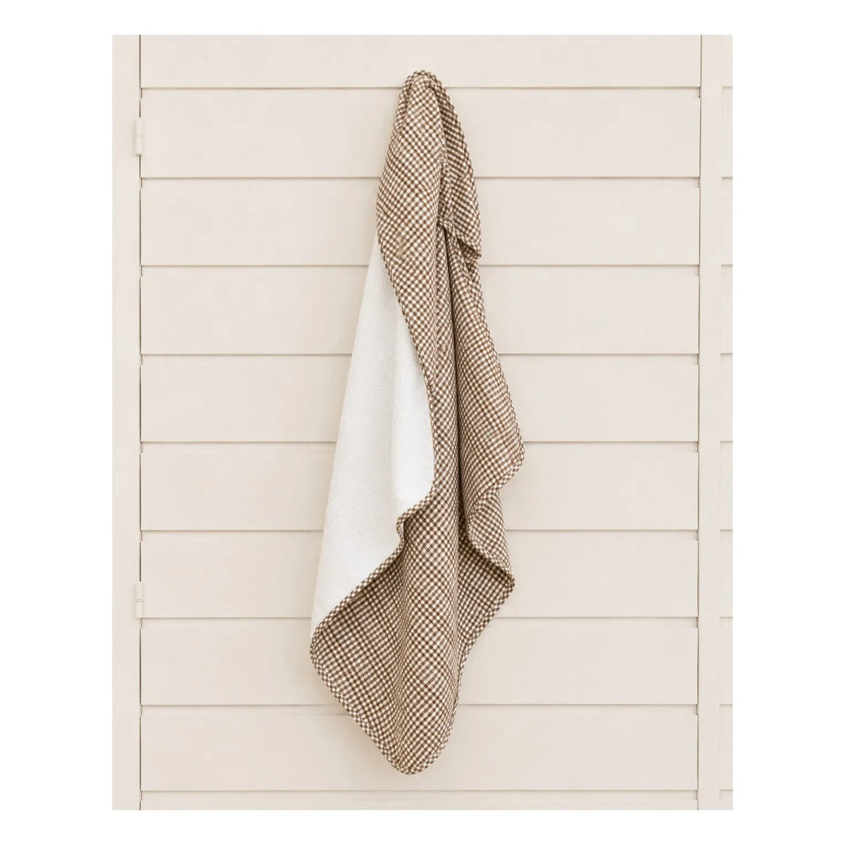 Editions Aimable - Charles bath cape | Noisette Vichy Algodón