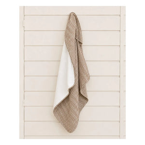 Editions Aimable - Charles bath cape | Noisette Vichy Algodón