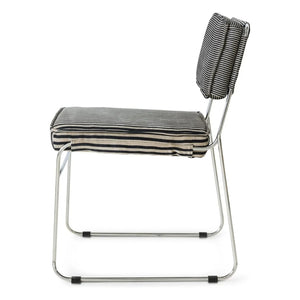 HKliving - Endless gestreifte Stühle - 2er Set | Grau
