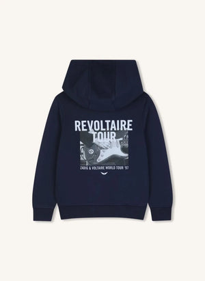 Zadig & Voltaire - Revoltaire Tour Kapuzensweatshirt aus Bio-Baumwolle | Mavi