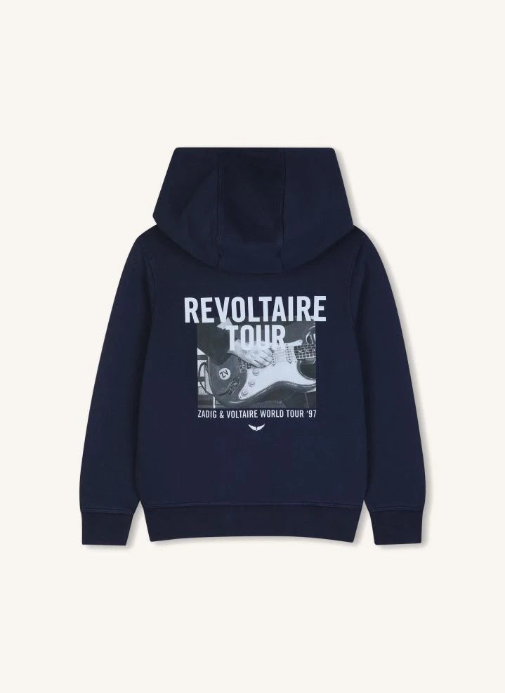 Zadig & Voltaire - Revoltaire Tour Kapuzensweatshirt aus Bio-Baumwolle | Mavi