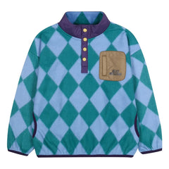 Jelly Mallow - Elmas Desenli Sweatshirt | Mavi