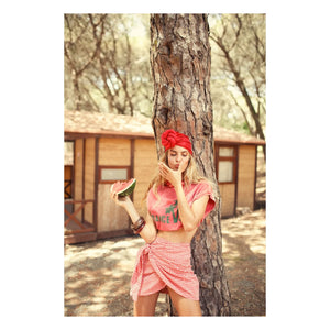 Sisters Department – Francesca Baumwoll-T-Shirt | Rosa
