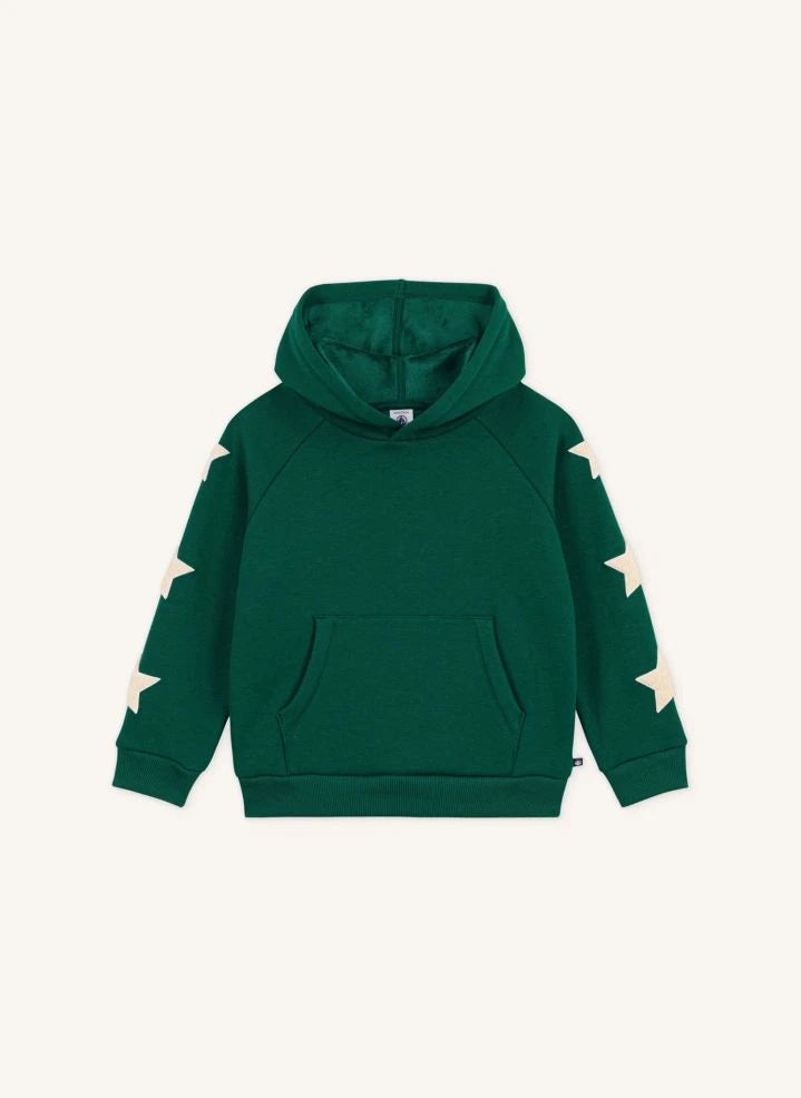 Petit Bateau - Yeşil Stars Hoodie