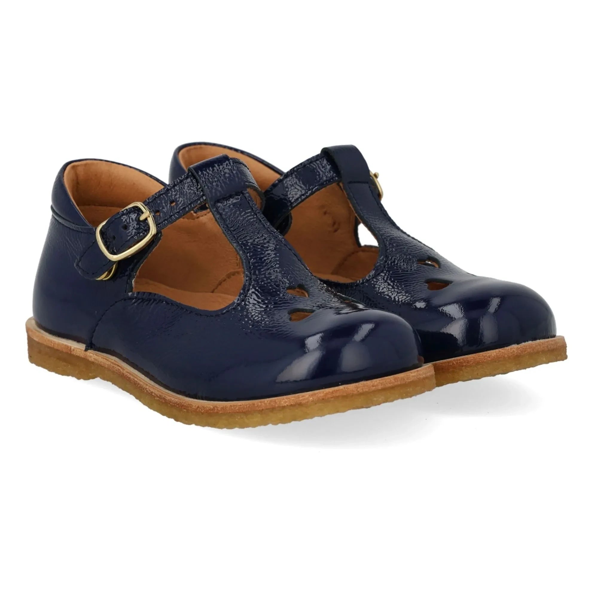 Angulus - Marineblau Lackleder Babys