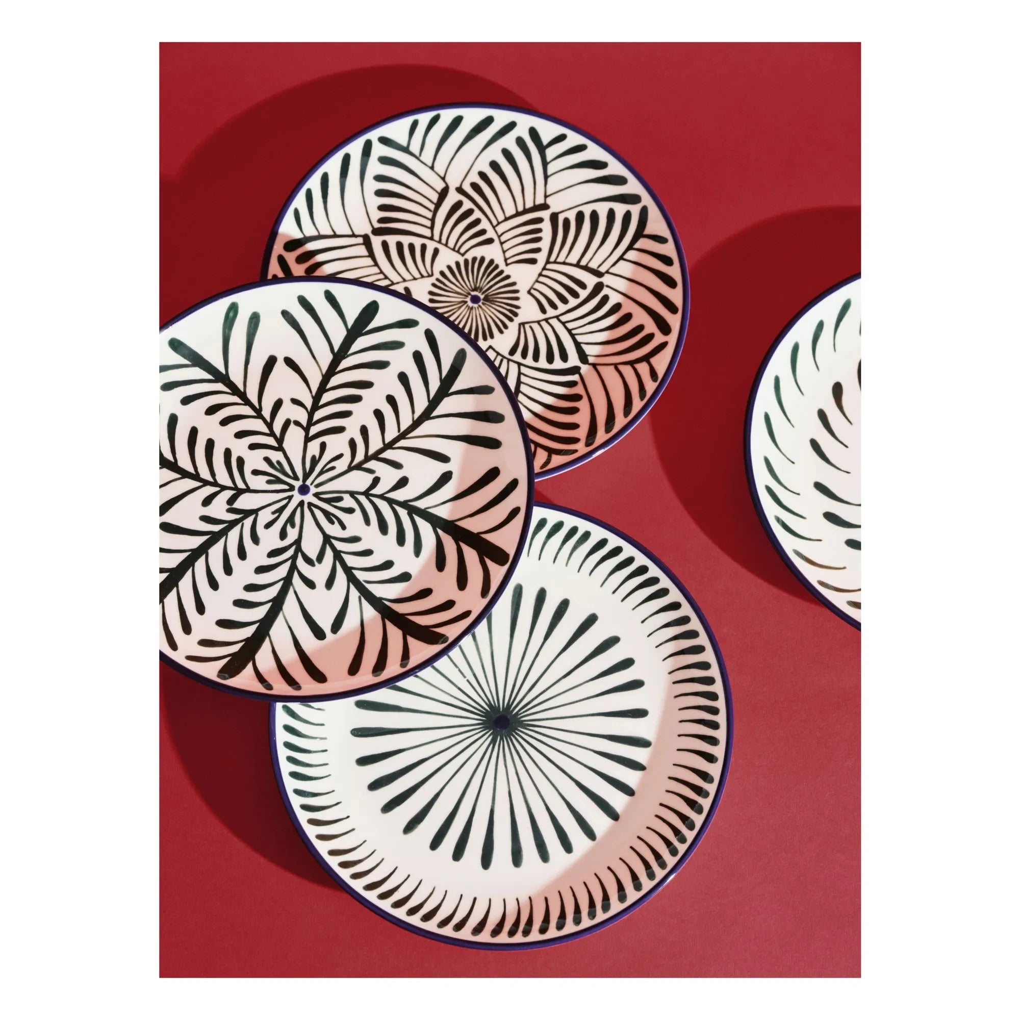 Serax - Baazar Speiseteller, Waww La Table - 4er Set | Grün