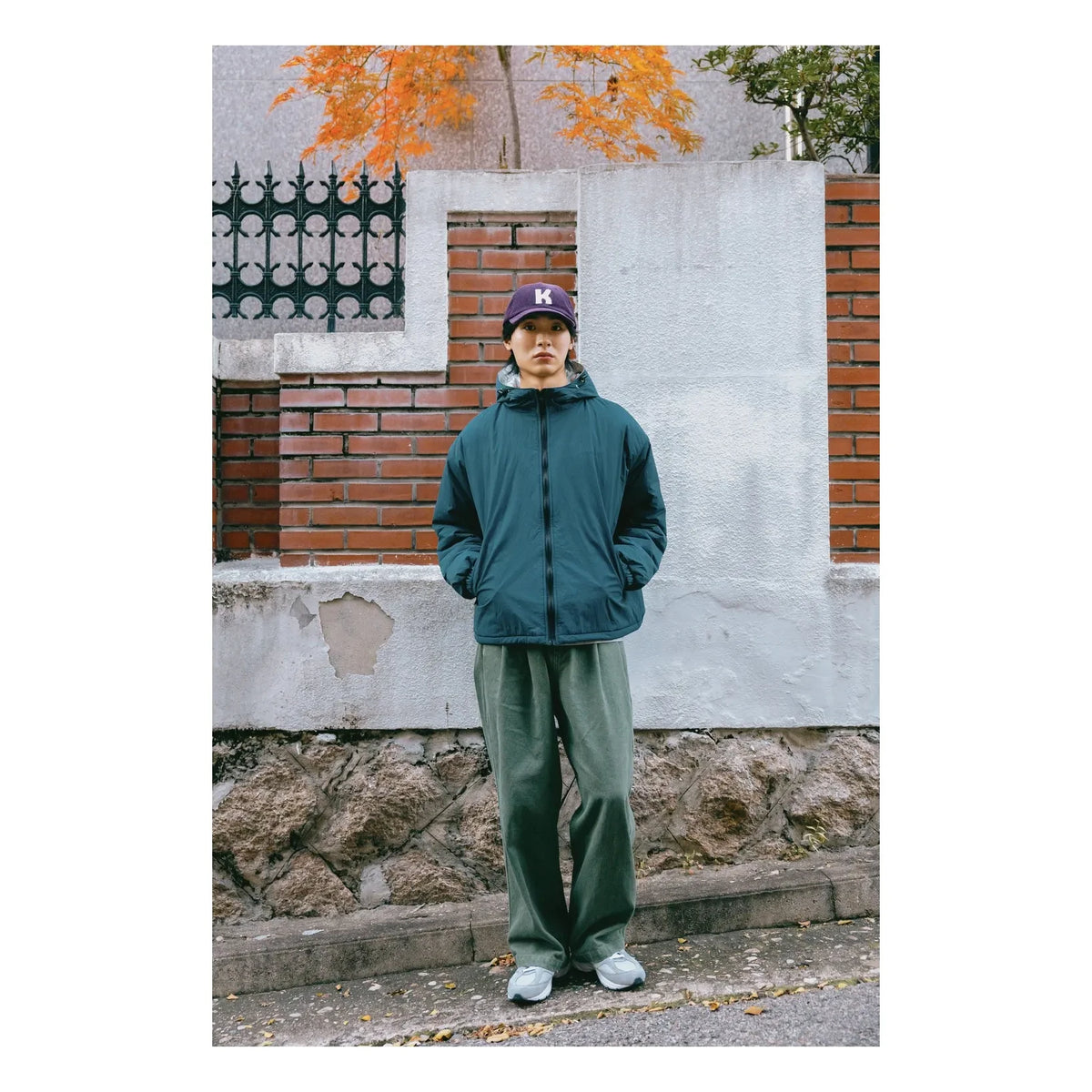 Kappy - Gorra de terciopelo con logo | Morado