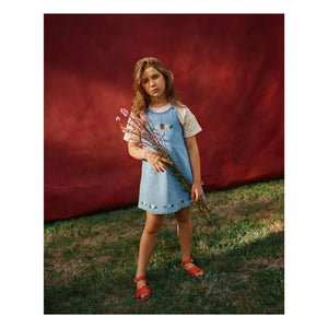 Goldie + Ace - Vestido de mezclilla Strawberry | Azul