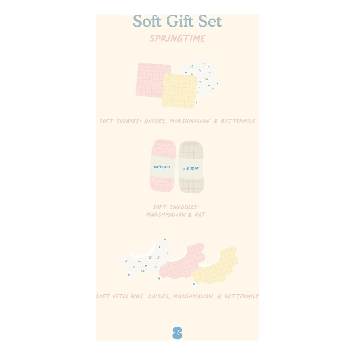 Soft Spot - Set de regalo de nacimiento de primavera | Crudo