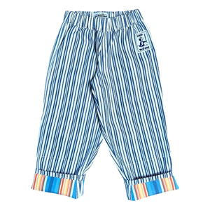 Club Trésor - Pantalones transformables a rayas Hickory Sunset | Azul