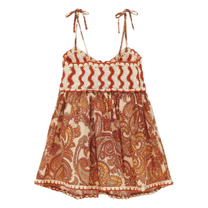 Zimmermann - Patience Paisley Elbise | Kahverengi