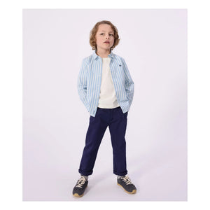 Petit Bateau - Pantalón de gabardina chino beige