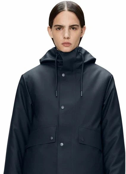 Rains - Nome Kısa Parka Mont W3T3 | Lacivert