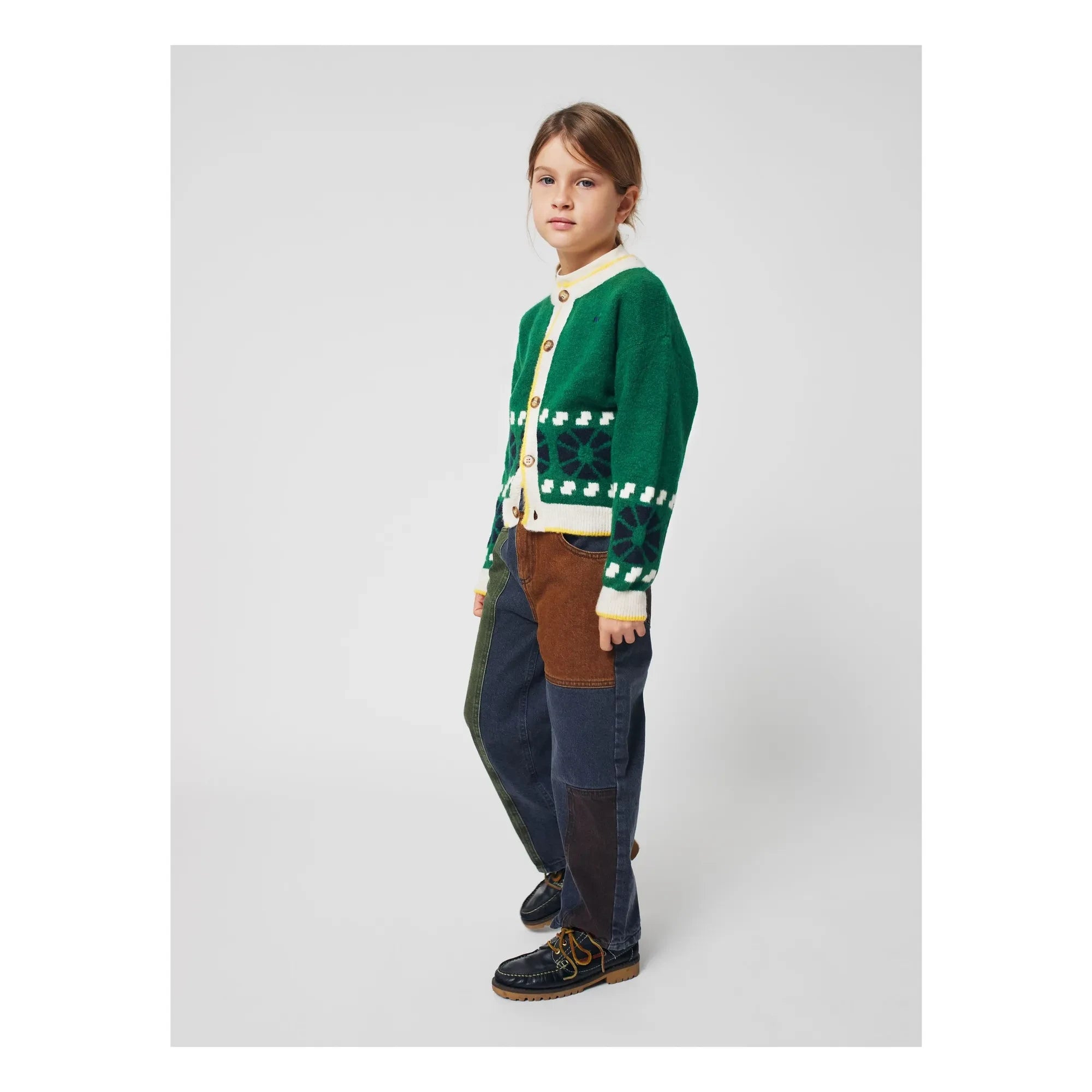 Bobo Choses - Organic cotton yoke jeans | Gray