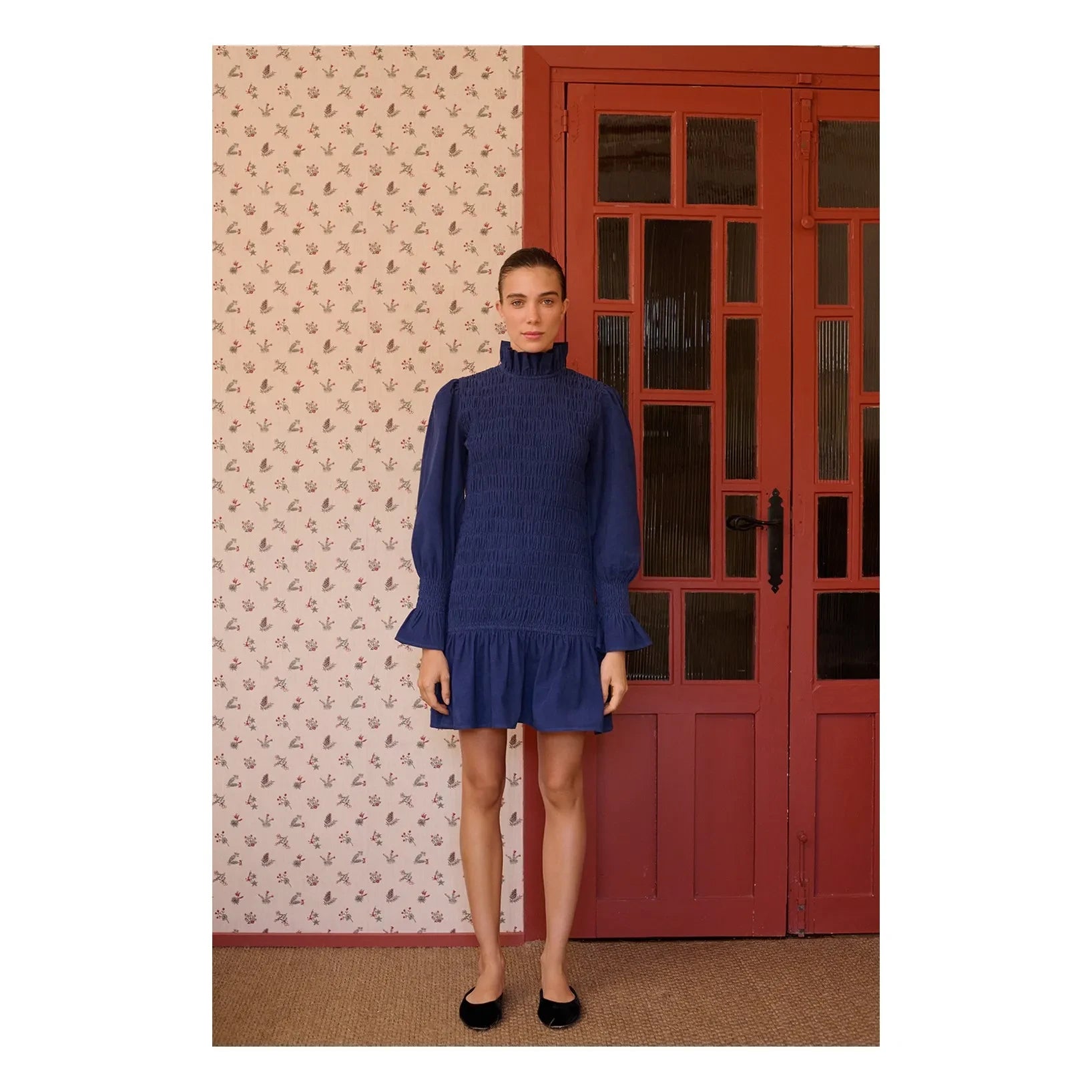 Maria de la Orden - Vestido de Algodón Aleria | Azul Marino