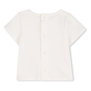 Chloé - Conjunto de mono y camiseta de algodón orgánico | Melocotón