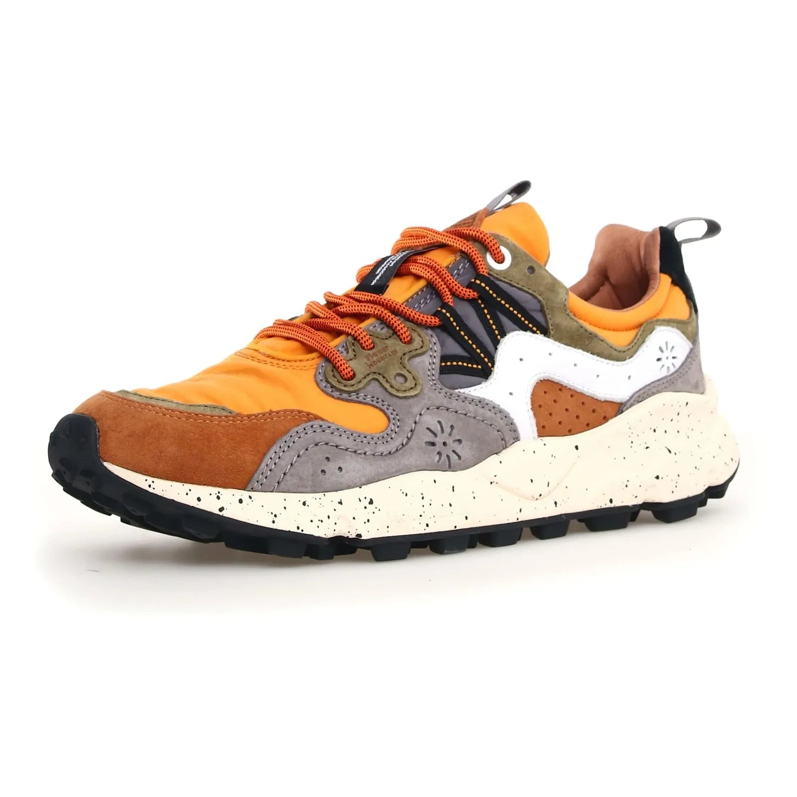 Flower Mountain - Yamano 3 Süet ve Naylon Sneakers | Hardal