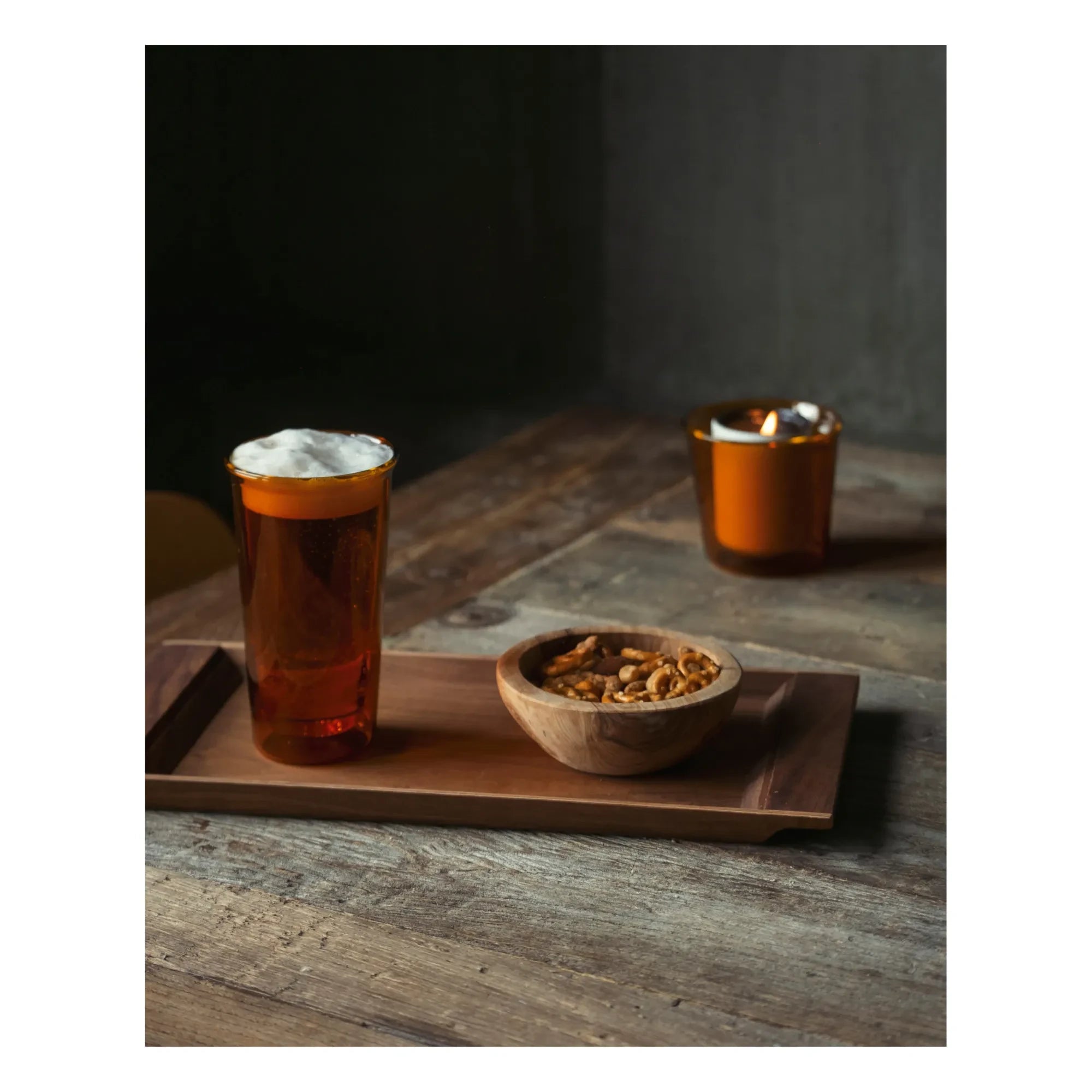 Kinto - Vaso de cerveza fundido | Ámbar