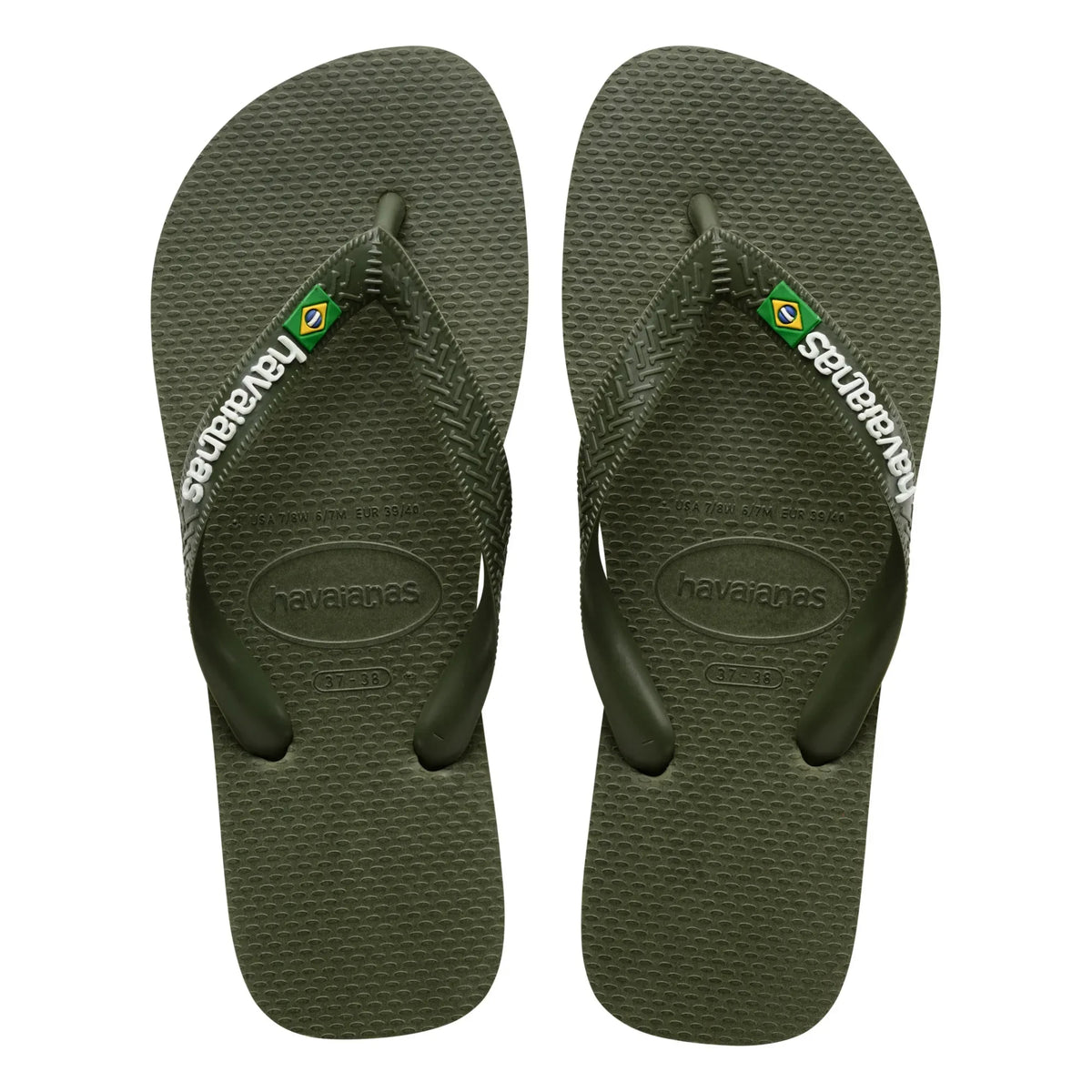 Havaianas - Brezilya Logolu Parmak Arası Terlik | Yeşil