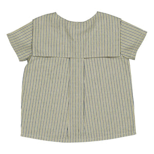 Loir - Lorette Striped Organic Cotton Shirt | Green