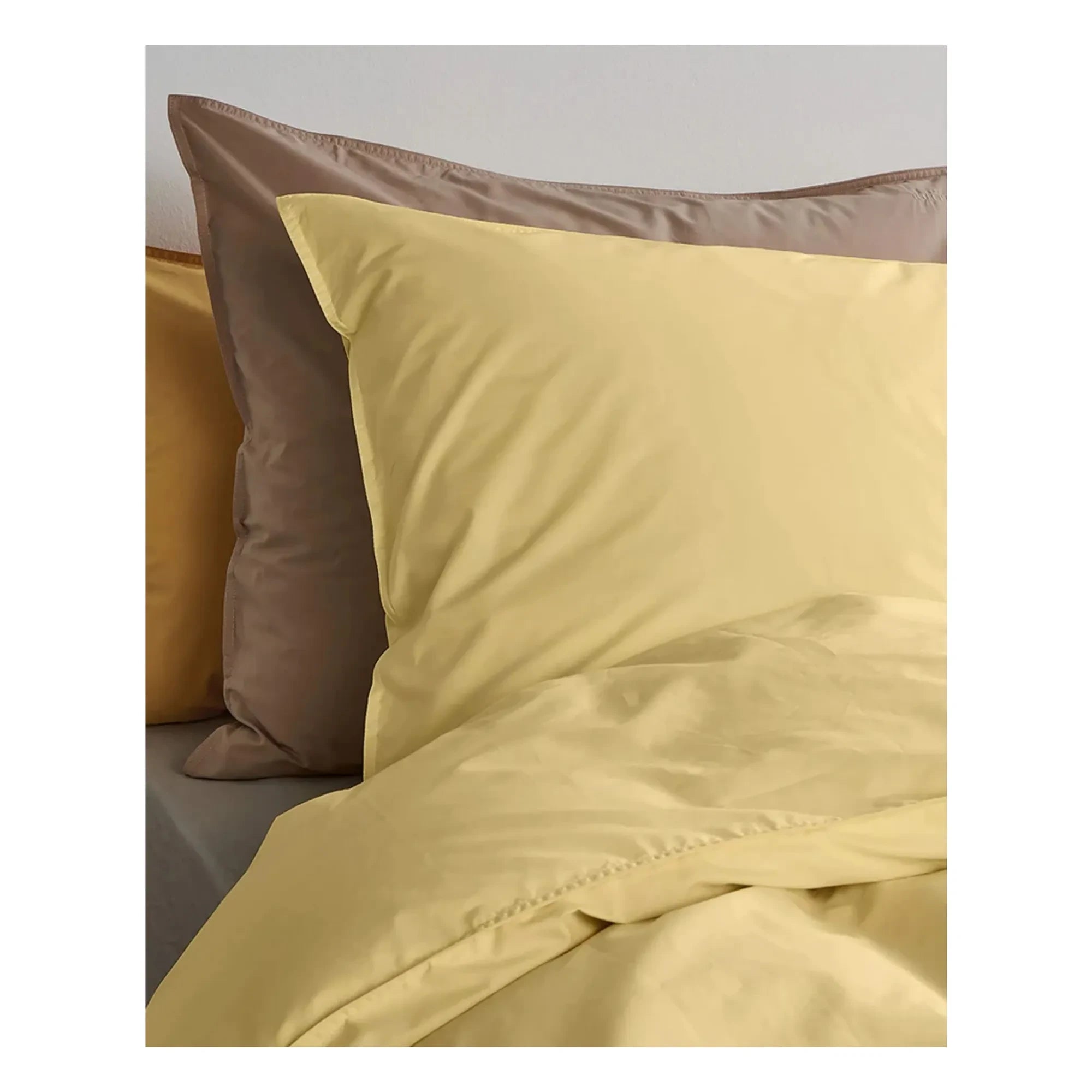 Suite 702 - Organik percale nevresim kılıfı - Tereyağı Sarısı | Sarı