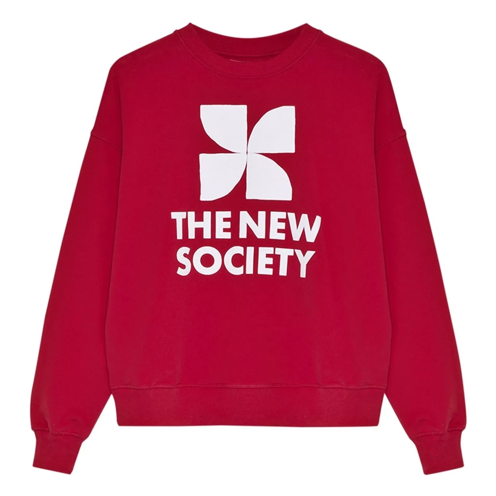 the new society - TNS Logo Pamuk Sweatshirt | Kırmızı