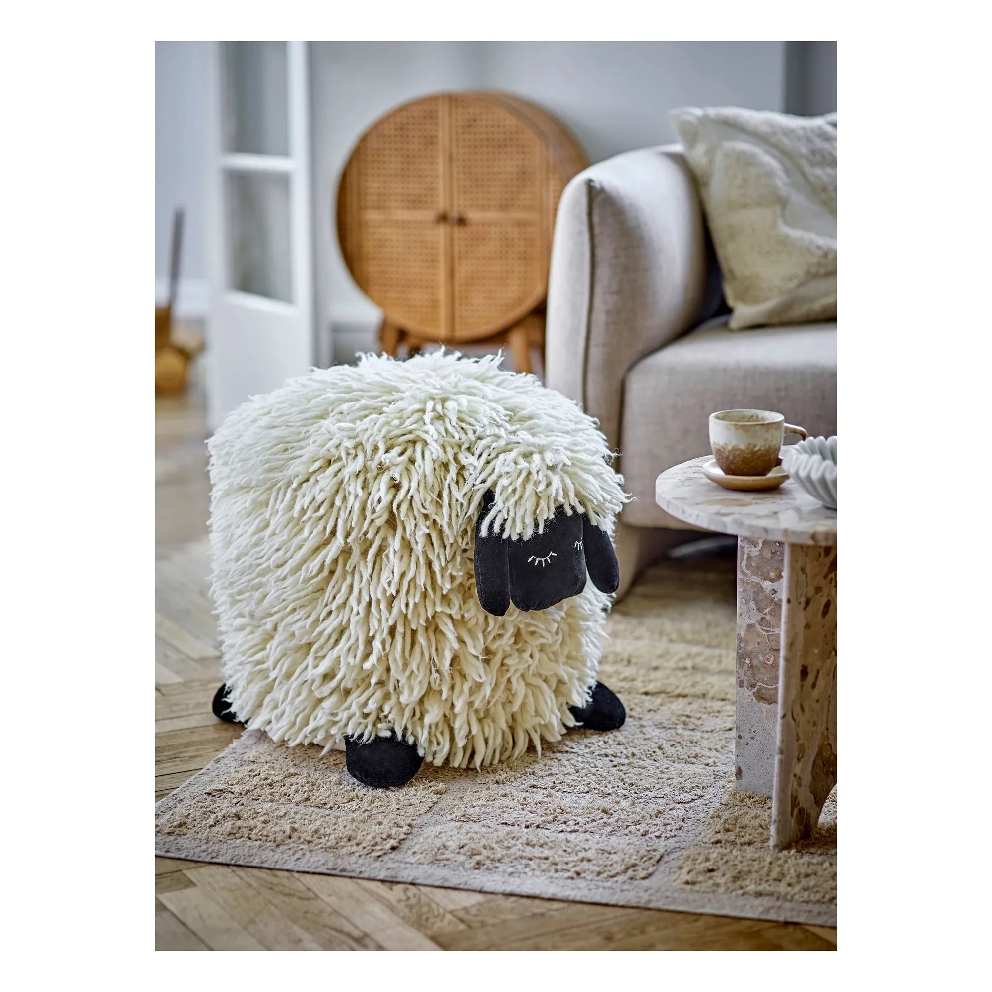 Bloomingville Mini - Dolly puf | Beyaz