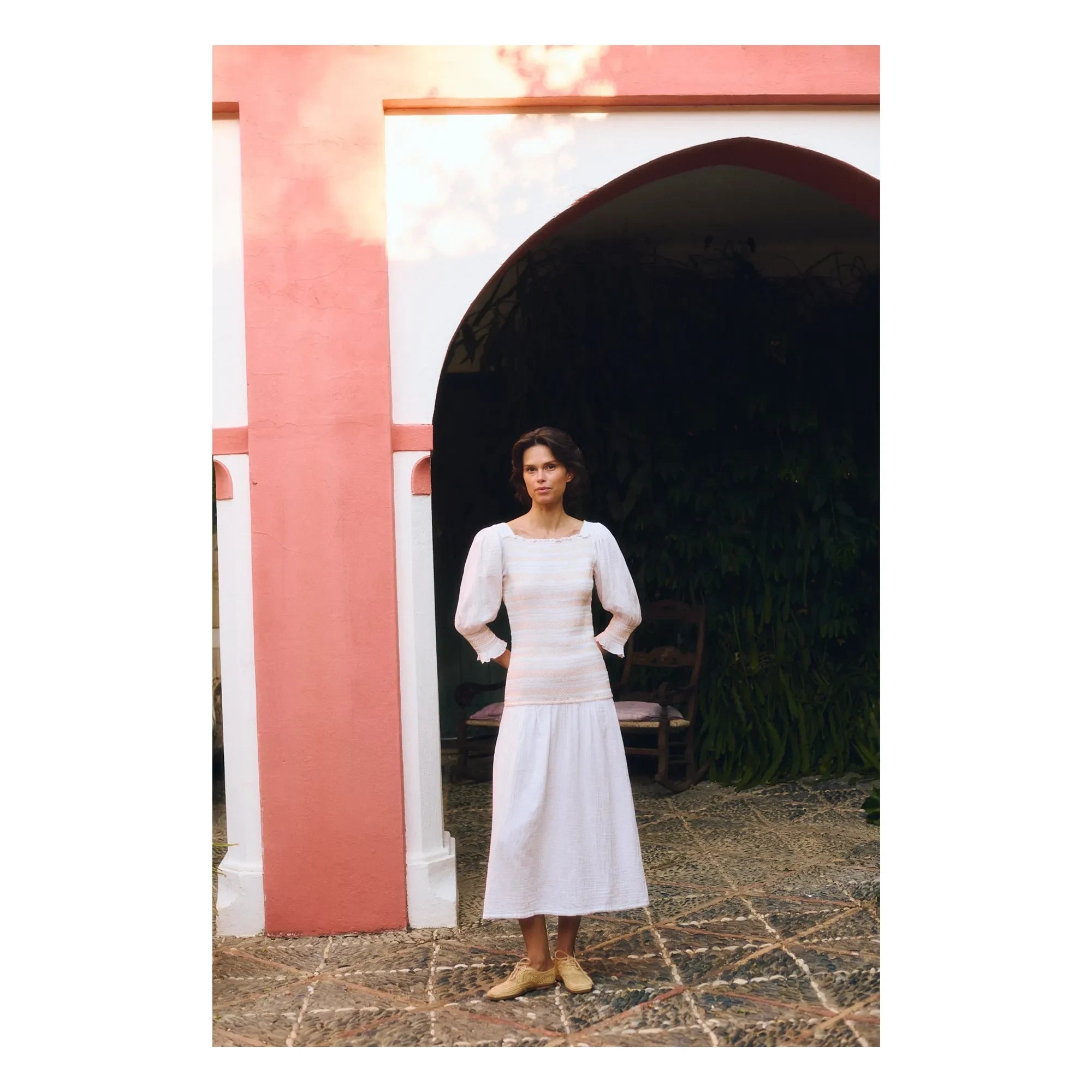 Maria de la Orden - Livia Pamuk Elbise | Beyaz