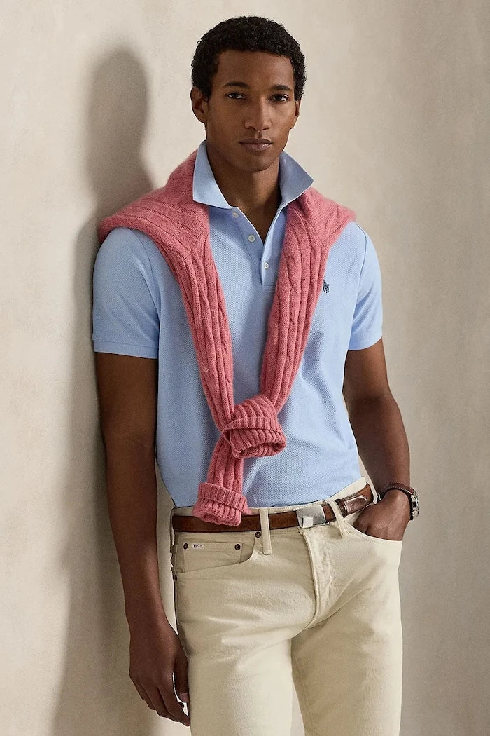 قميص قطني بياقة Polo Ralph Lauren