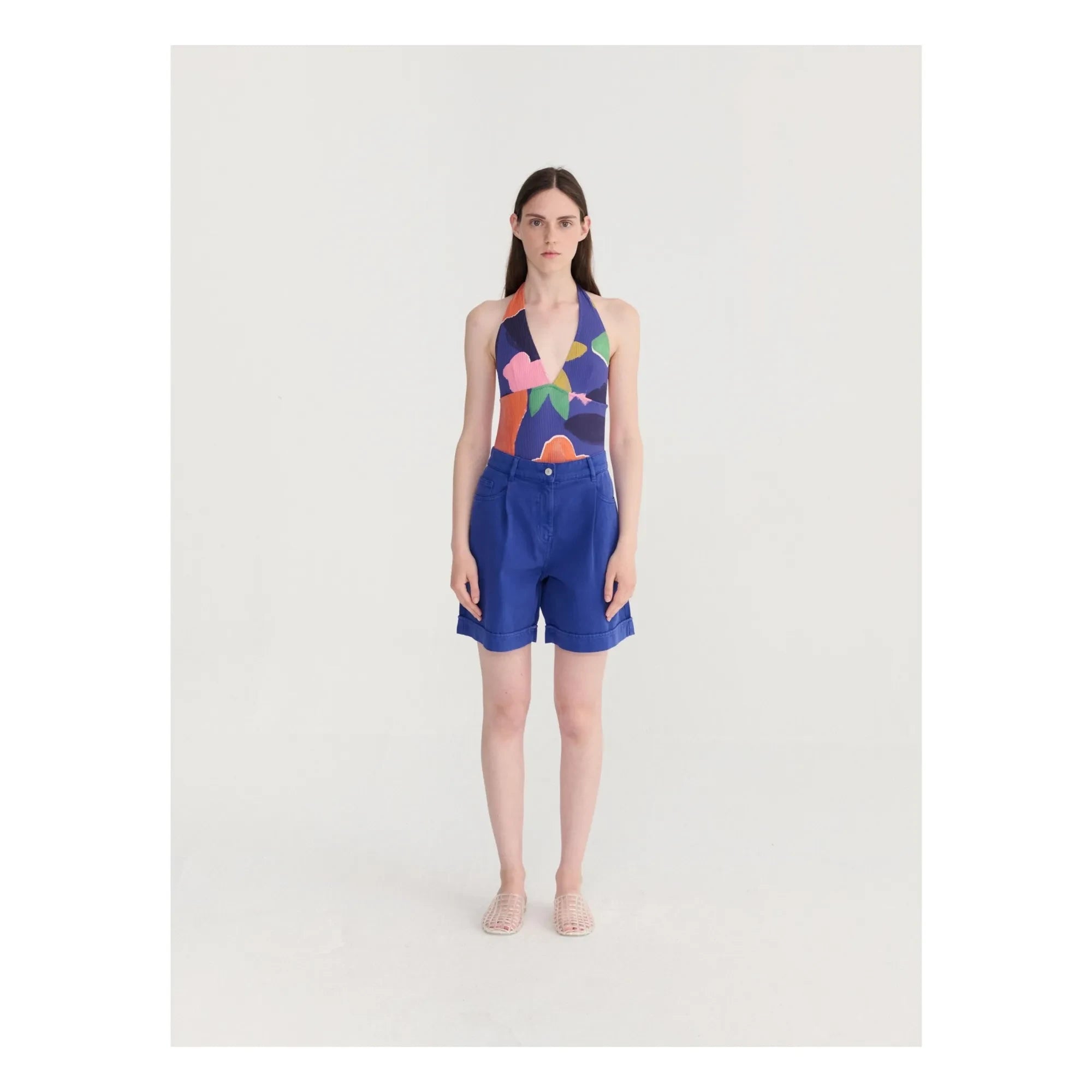 Bobo Choses - Bio-Baumwolle Bermuda Shorts | Blau