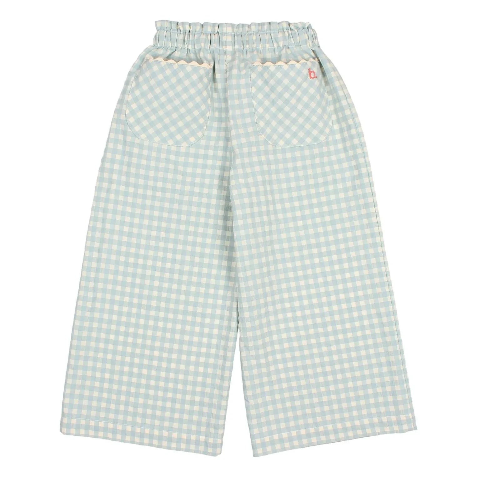 Búho - Vichy Seersucker Hose | Aqua