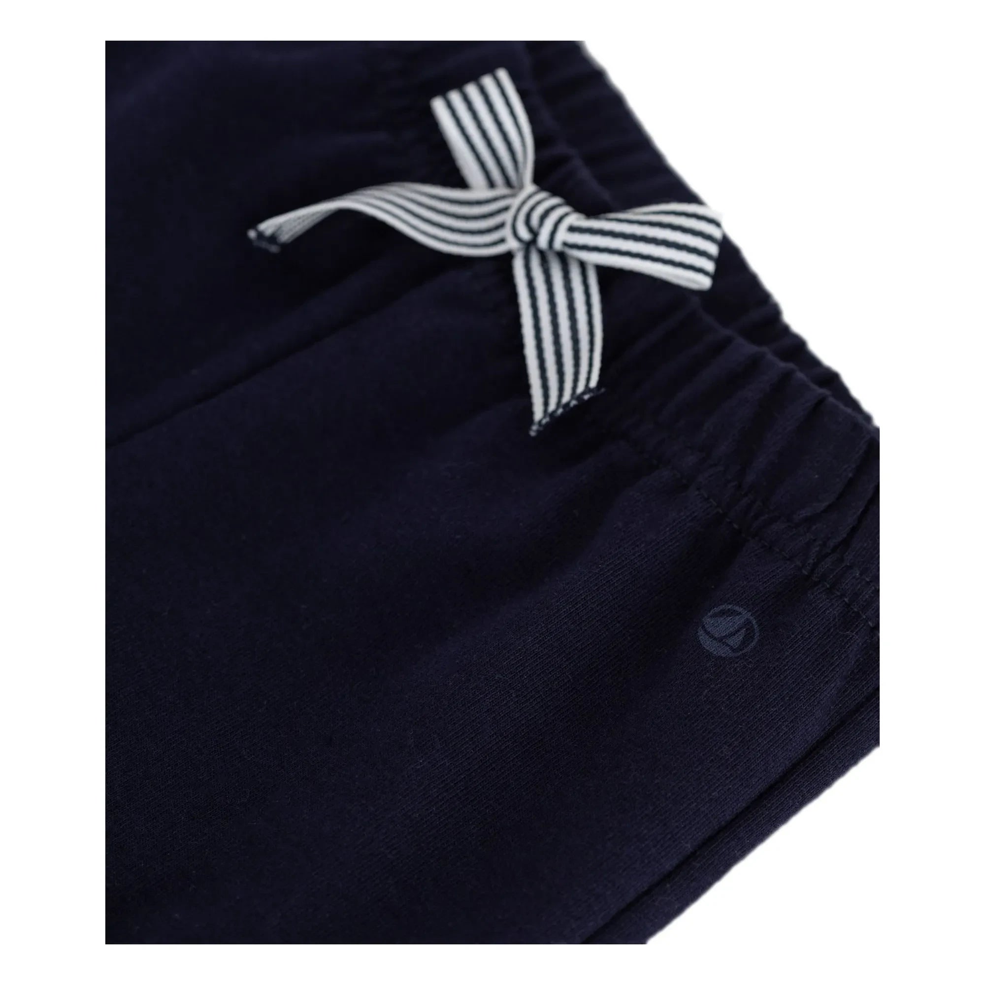 Petit Bateau - Organik pamuklu fleece şort | Gece mavisi