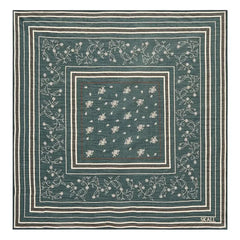 Skall Studio - Chal clásico de algodón orgánico Skall | Verde