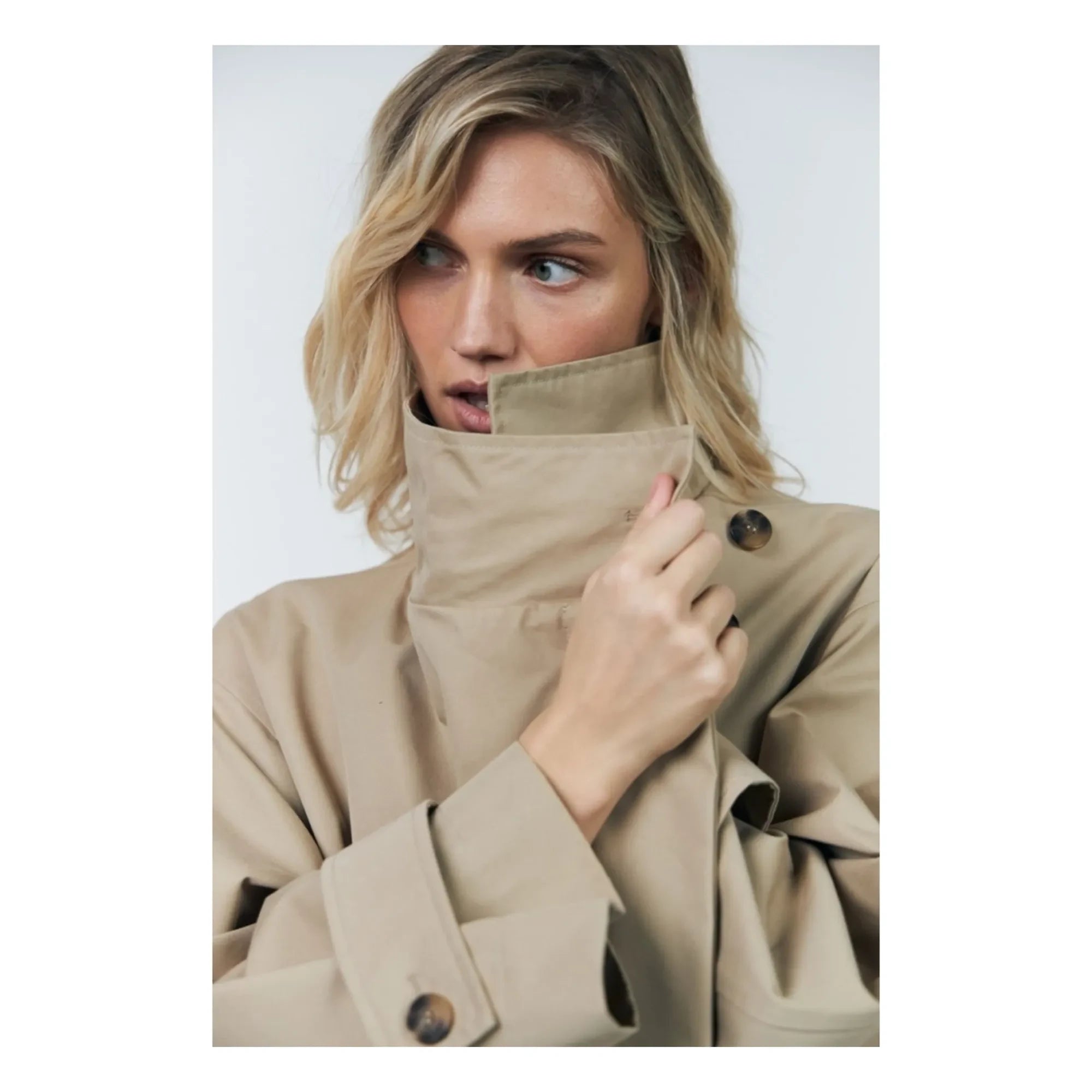 Lollys Laundry – Trench Russi Cotton | Beige