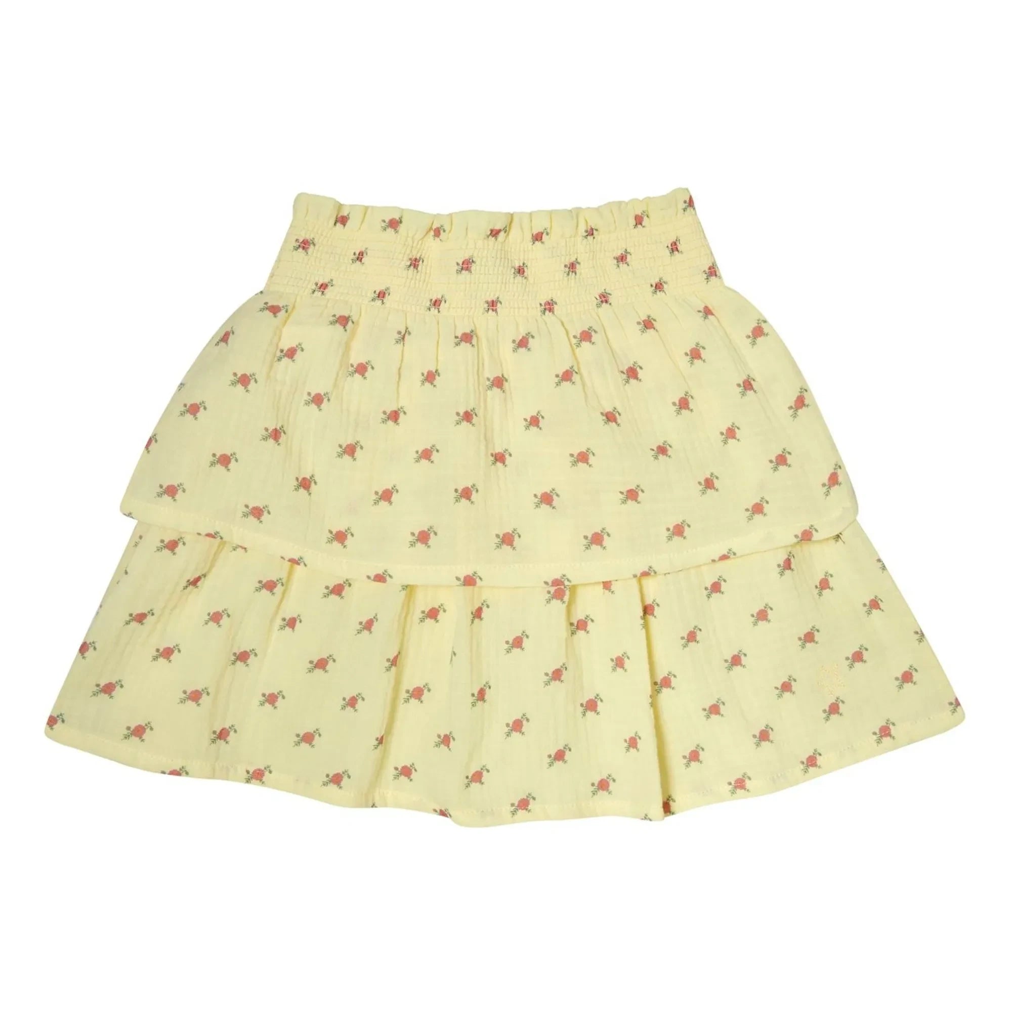 Tocoto Vintage - Fleurs Volants Etek | Sarı