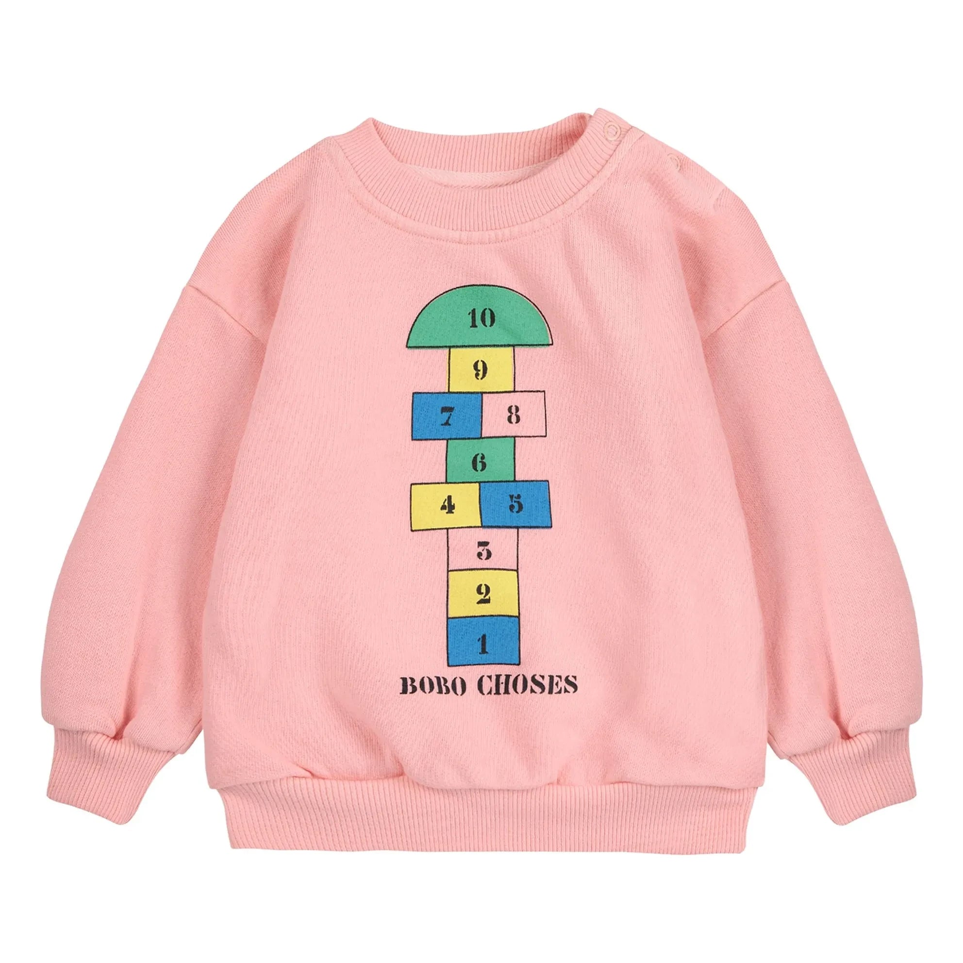 Bobo Choses - Marelle organik pamuk sweatshirt | Pembe